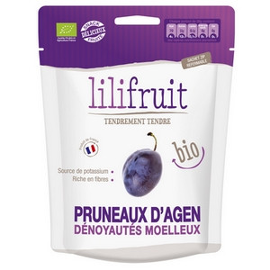 Pruneaux d&#039;Agen Bio d&eacute;noyaut&eacute;s moelleux - 150g