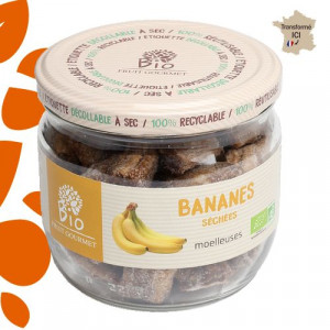 Bananes s&eacute;ch&eacute;es en morceaux